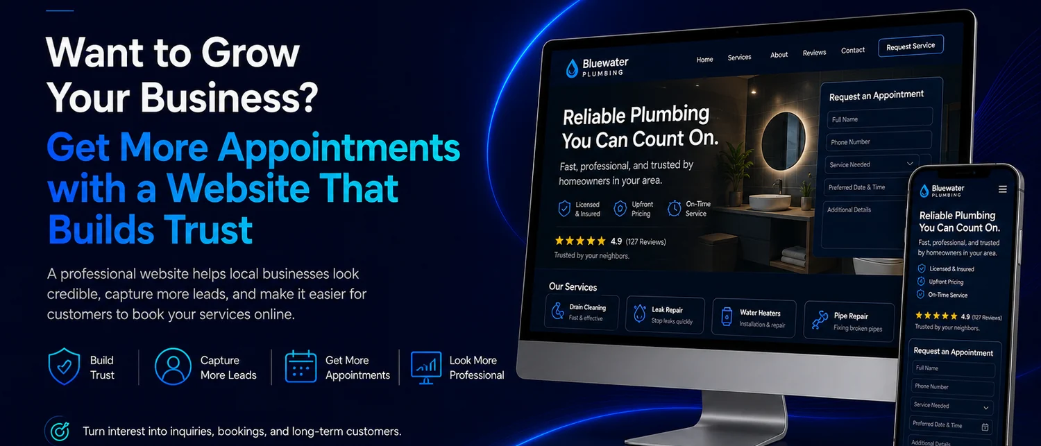 Website design that helps local businesses get more appointments
